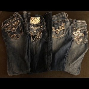 3 pairs of miss me jeans 1 vigoss